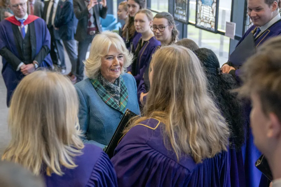 The Queen visits the University of Aberdeen