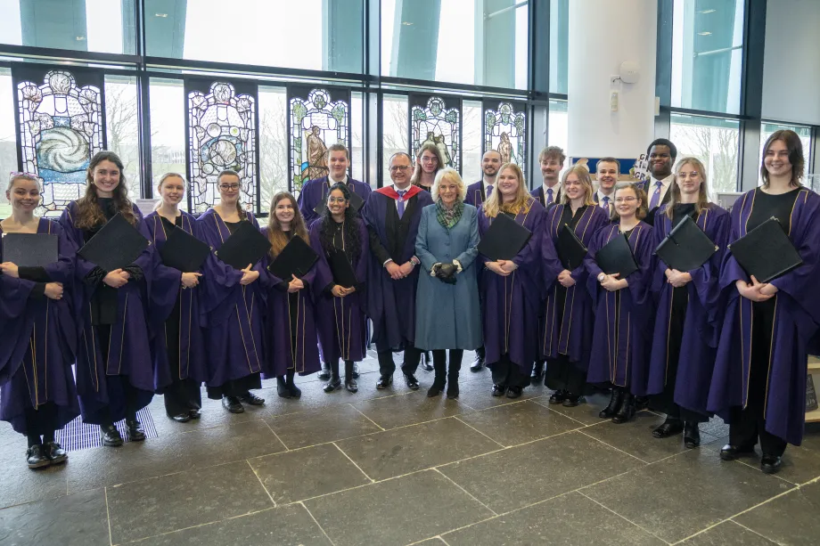 The Queen visits the University of Aberdeen