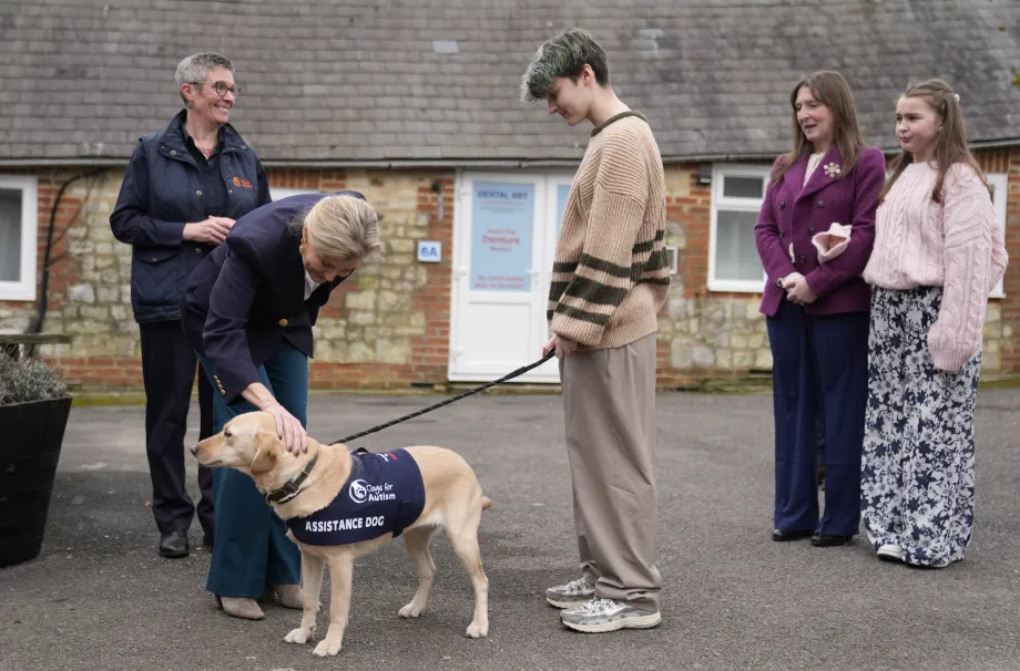 The Duchess of Edinburgh visits Dogs for Autism