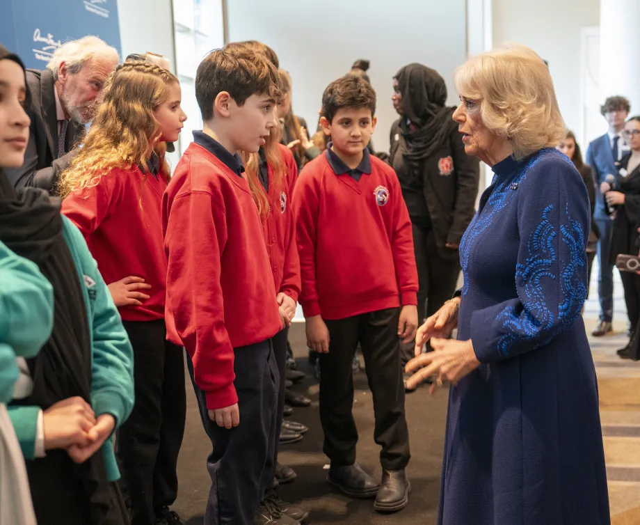 The Queen attends an Anne Frank Trust event