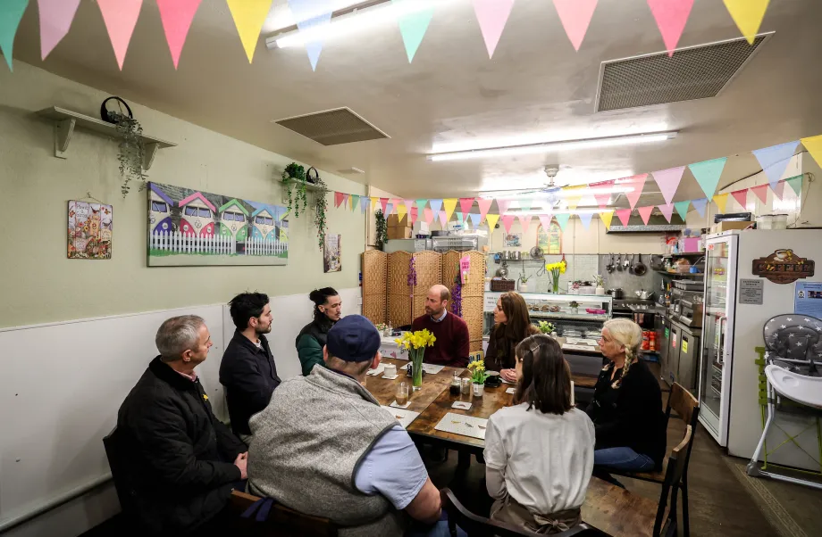 The Prince and Princess of Wales visit Pontypridd