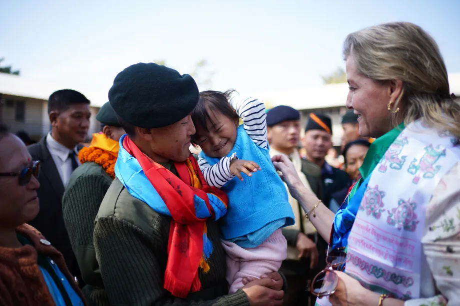 The Duchess of Edinburgh in Nepal