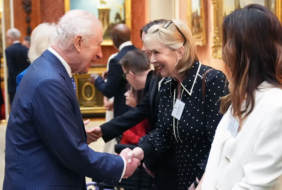 The King at a Humanitarian Reception