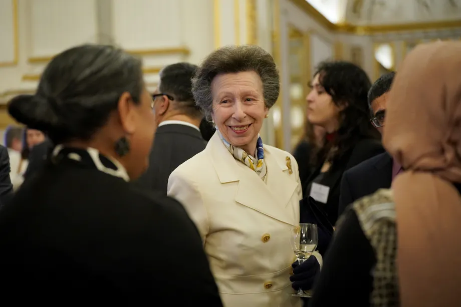 The Princess Royal at a Humanitarian Reception at Buckingham Palace