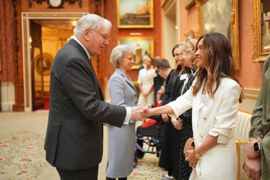 The Duke and Duchess of Gloucester at a Humanitarian Reception