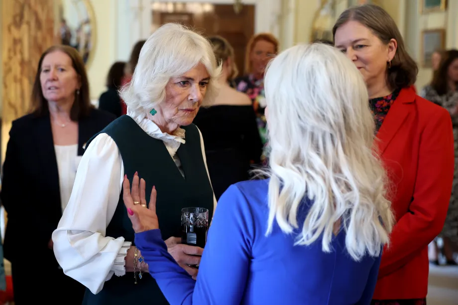 The Queen at a reception for victims of domestic abuse