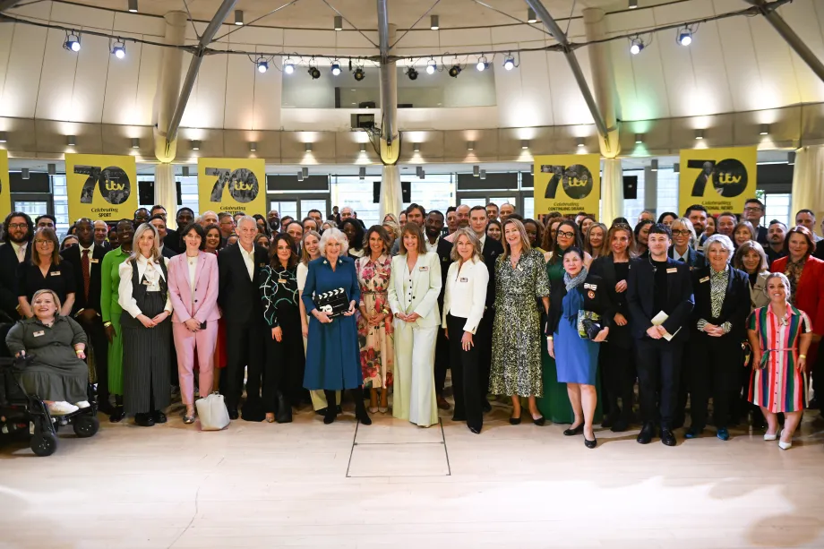 The Queen with representatives of ITV
