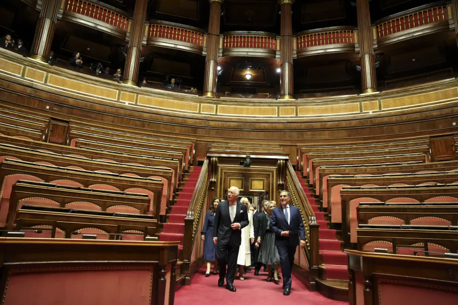 The King at Italian Parliament