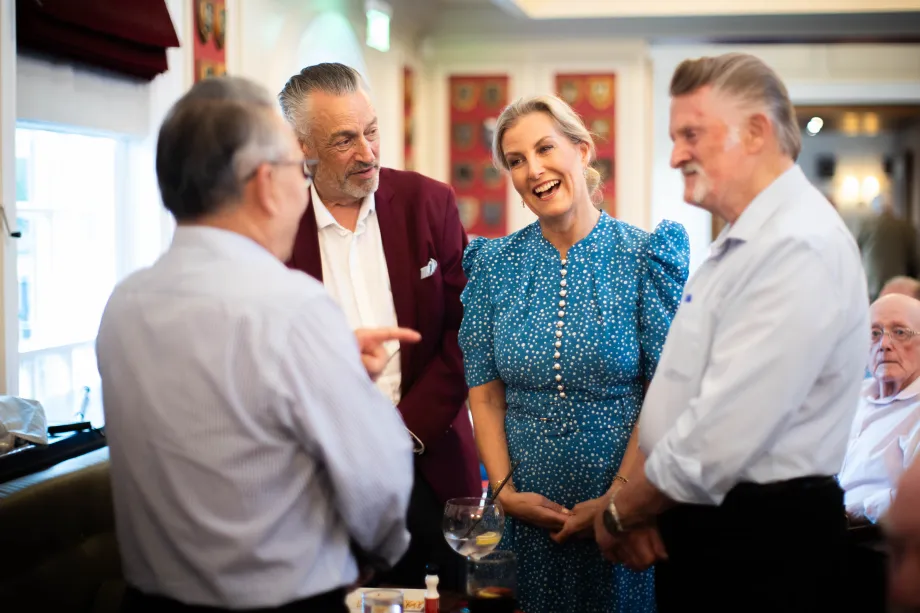 The Duchess of Edinburgh attends Bingo with the Chelsea Pensioners