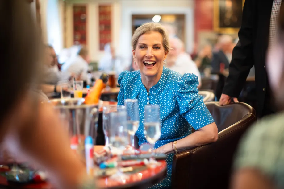 The Duchess of Edinburgh attends Bingo with the Chelsea Pensioners