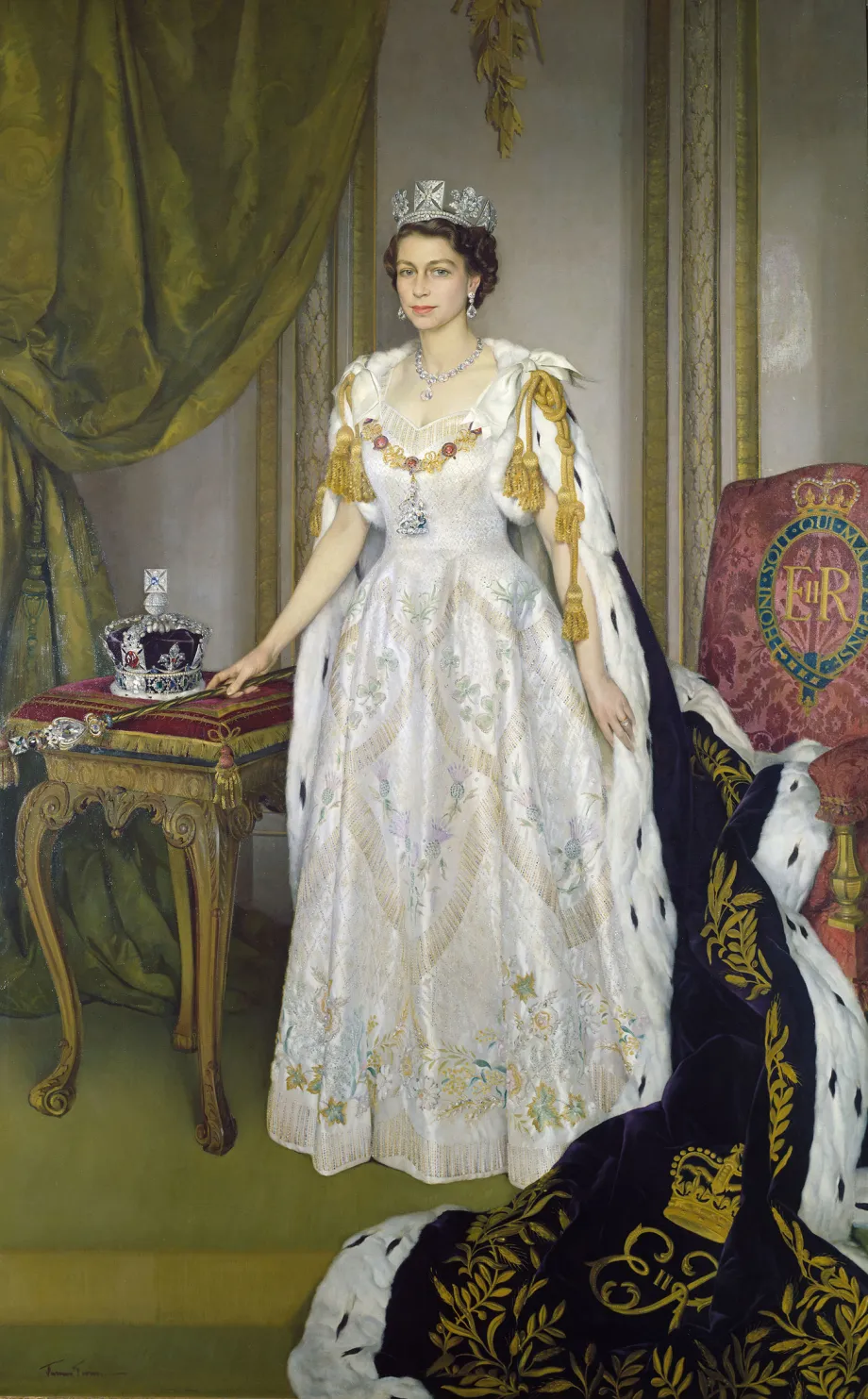 Portrait of Queen Elizabet II 