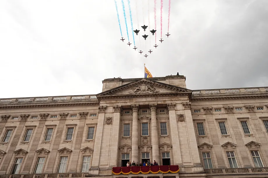 Flypast over Buckingham Palace