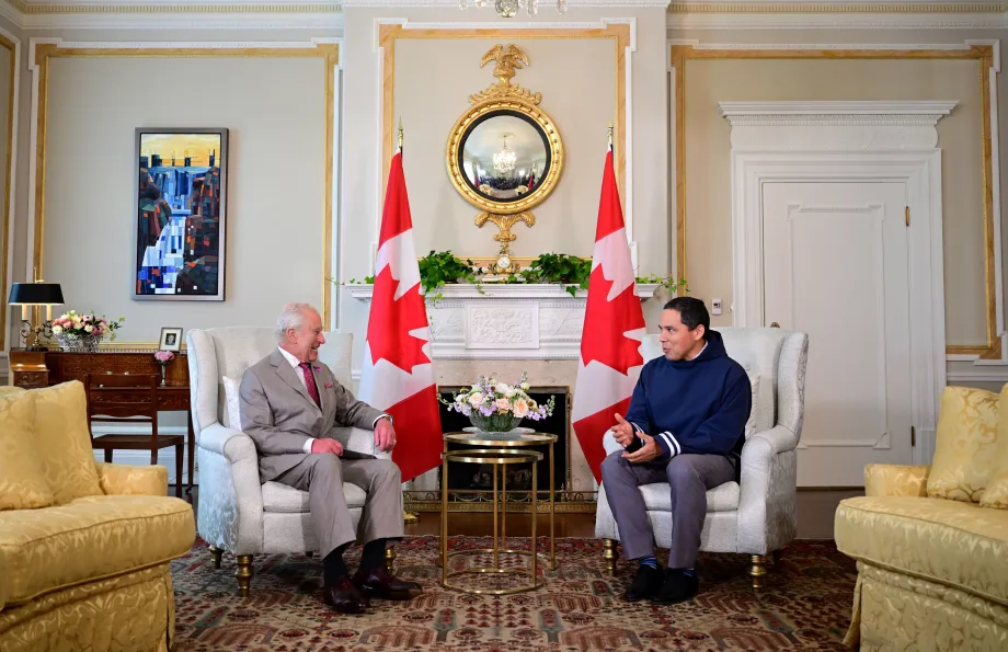 The King with ITK President, Natan Obed