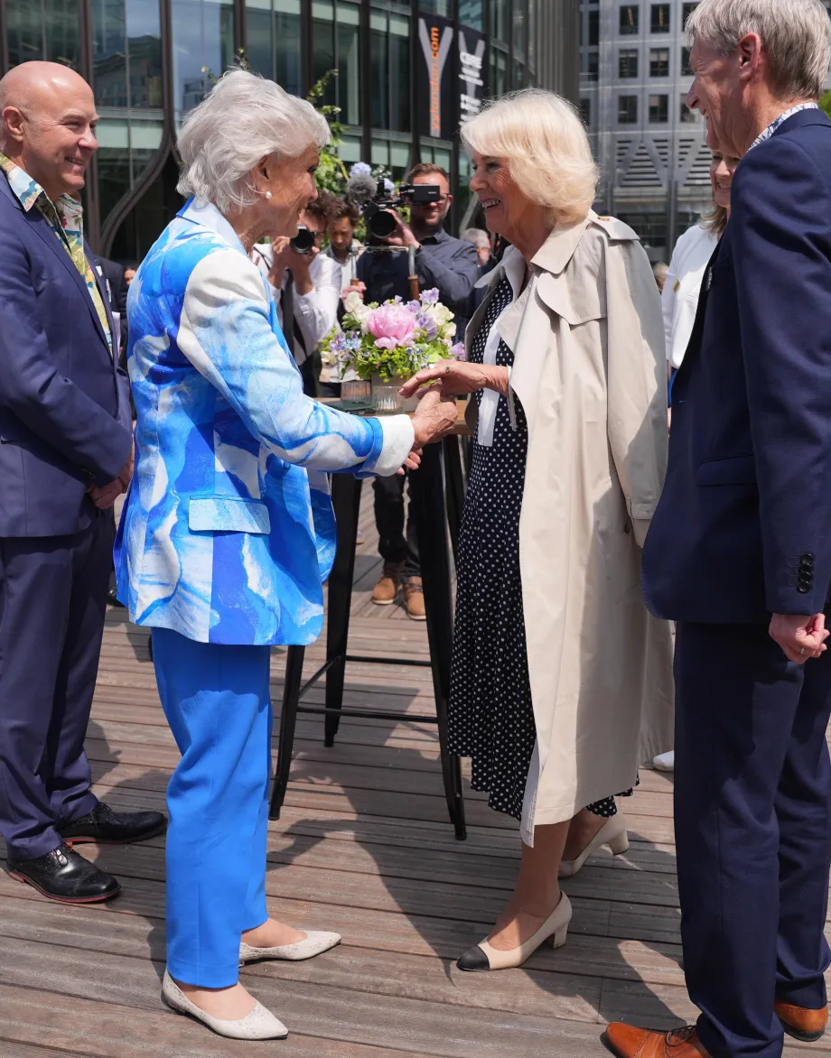 The Queen and Angela Levin