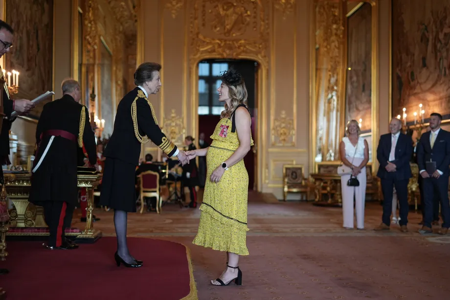The Princess Royal hold an Investiture
