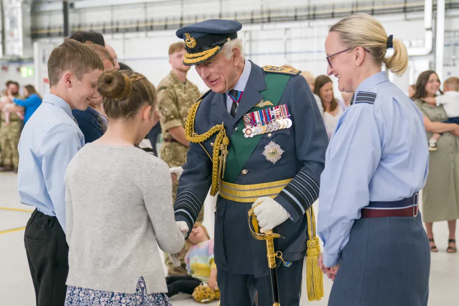 The King at RAF Lossiemouth