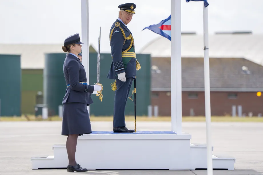 The King at RAF Lossiemouth
