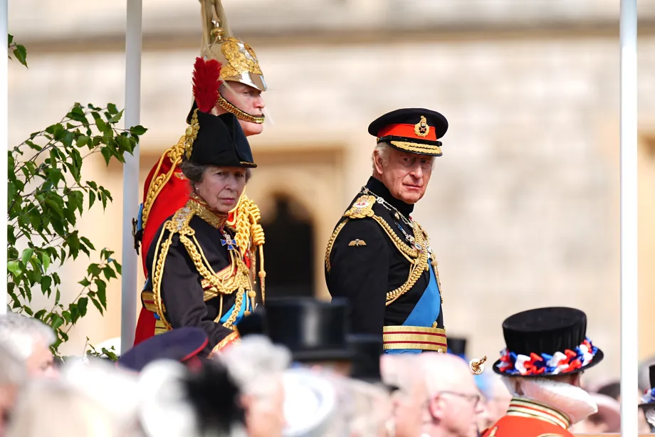 The Princess Royal with The King