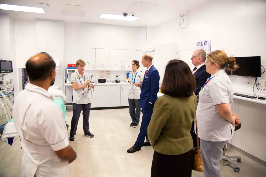 The Duke of Edinburgh visits Leicester Royal Infirmary