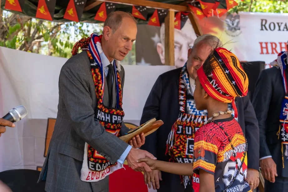 The Duke of Edinburgh in PNG