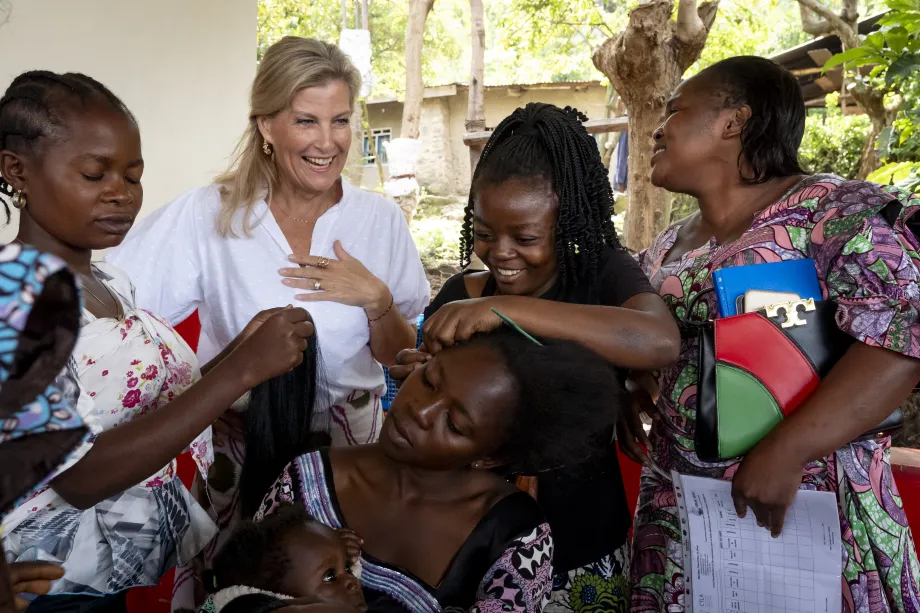 The Duchess of Edinburgh in the Democratic Republic of Congo