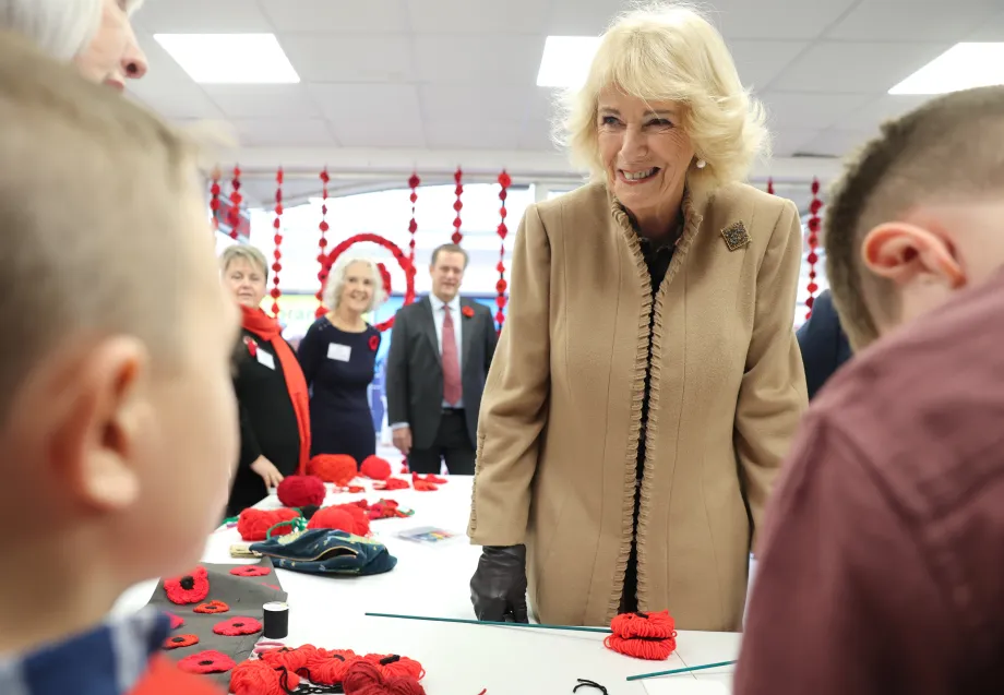 The Queen visits The Poppy Project