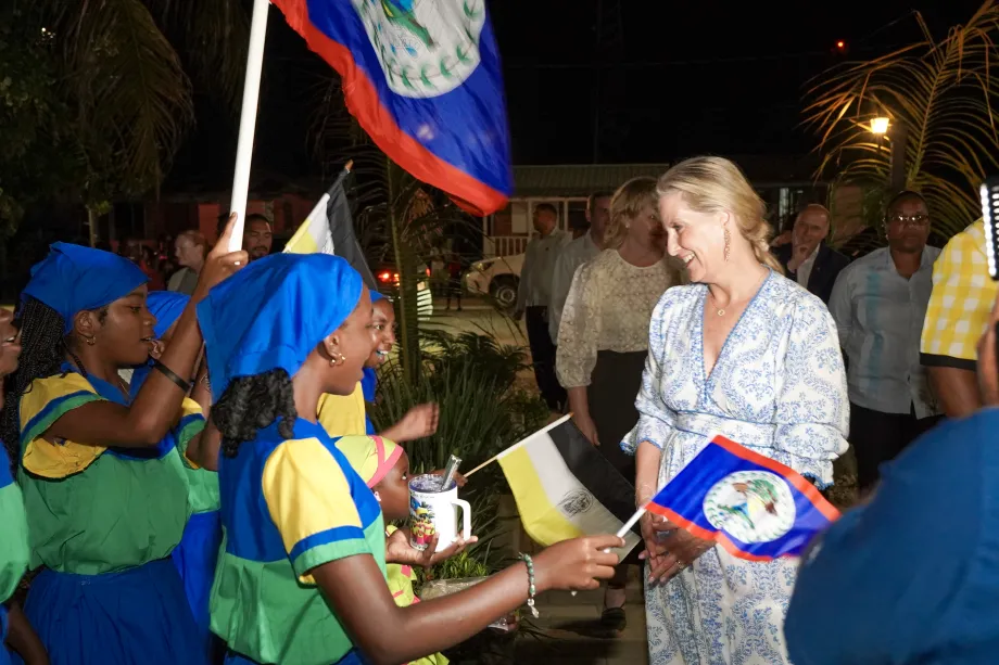 The Duchess of Edinburgh in Belize