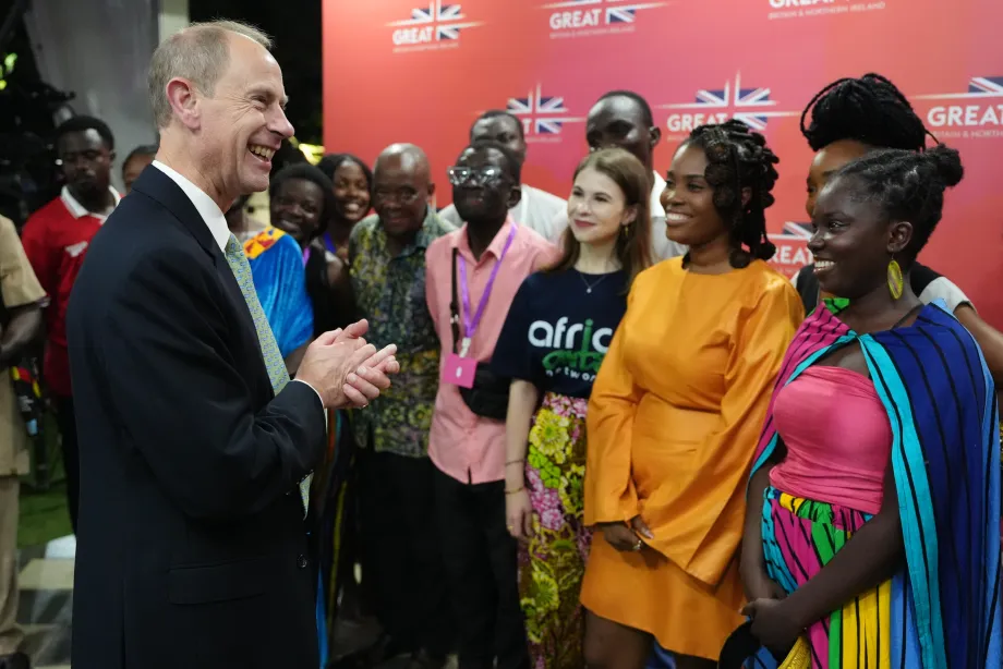 The Duke of Edinburgh in Ghana