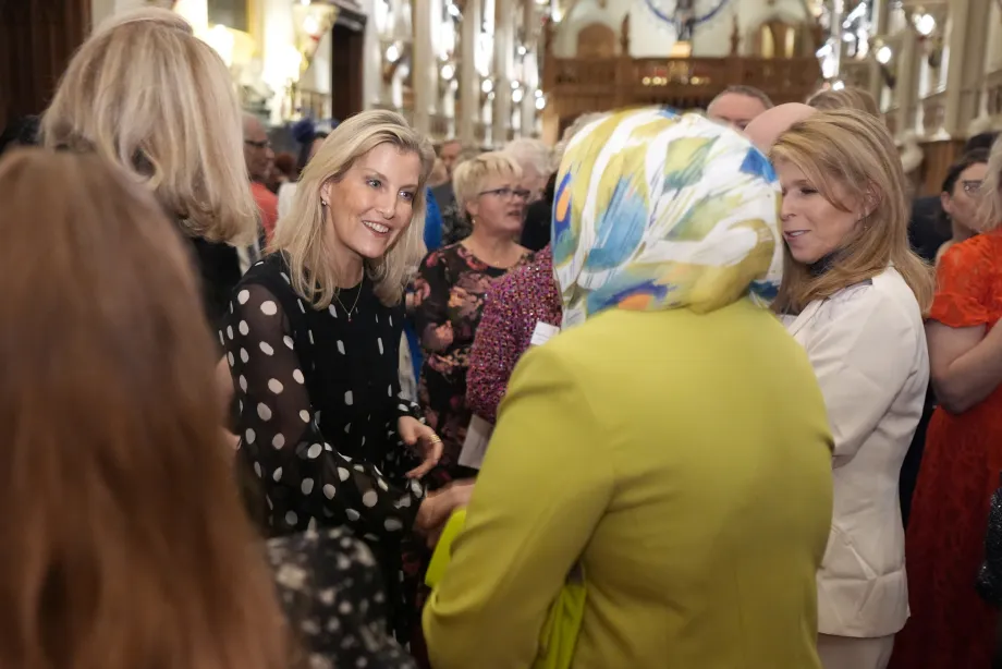 The Duchess of Edinburgh meets guests in Windsor Castle