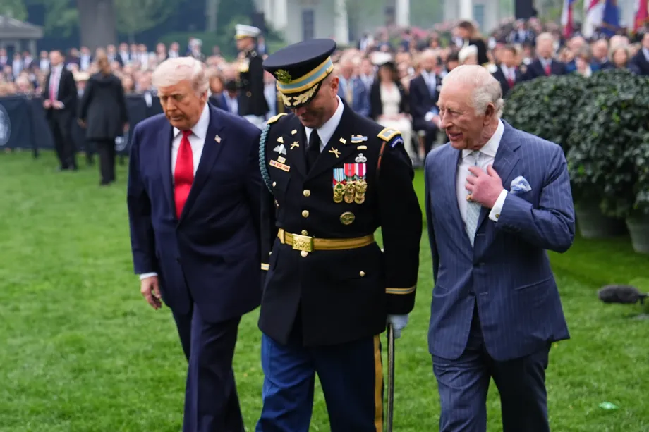 the official welcome ceremony at the White House