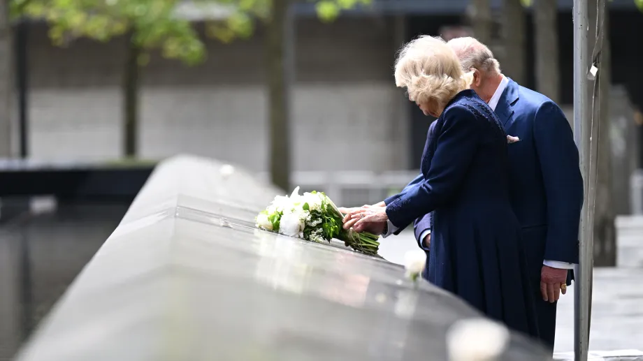 The King and Queen at the 9/11 Memorial