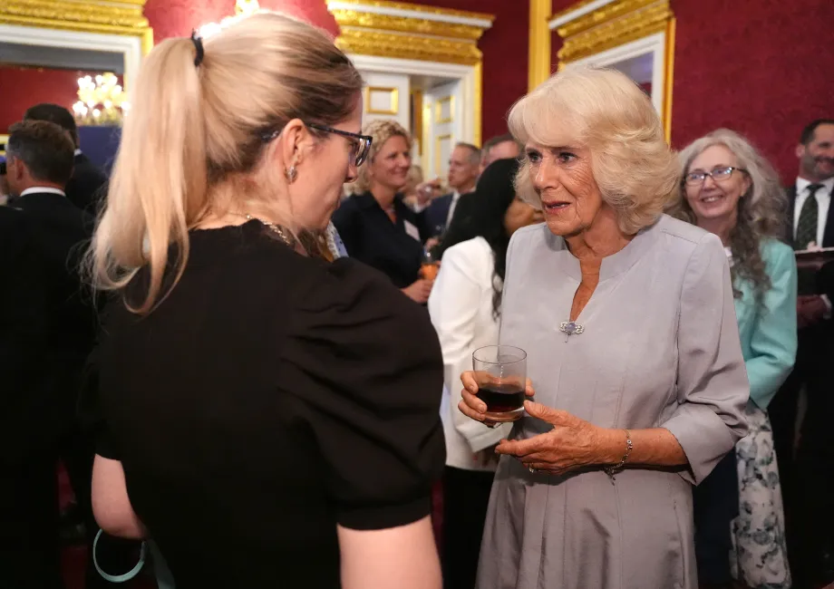 The Queen attends a reception for Cancer Research UK