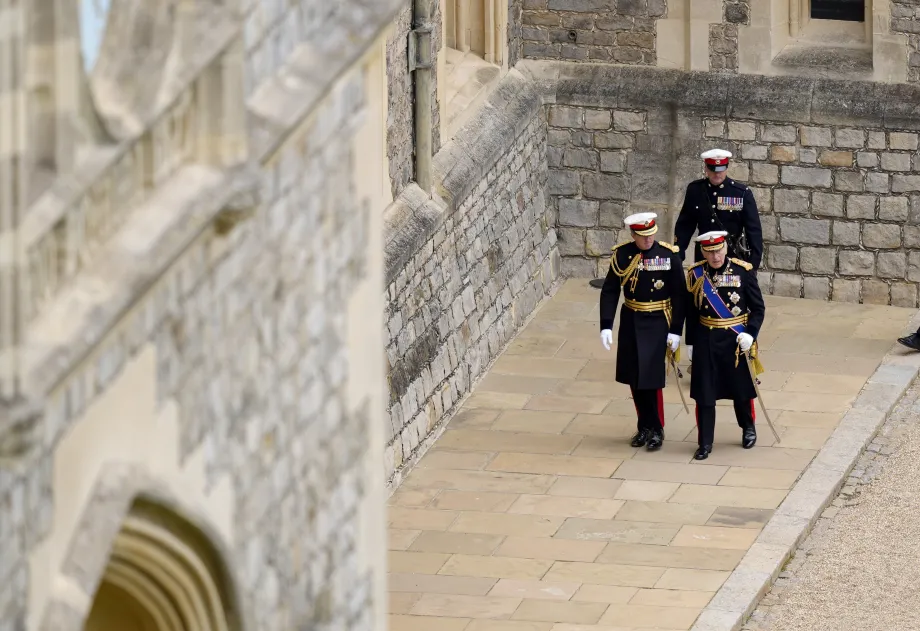 The King presents New Colours to the Royal Marines