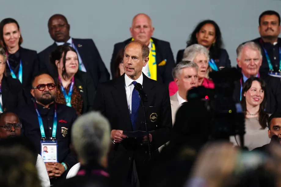 The Duke of Edinburgh speaks during the Closing Ceremony