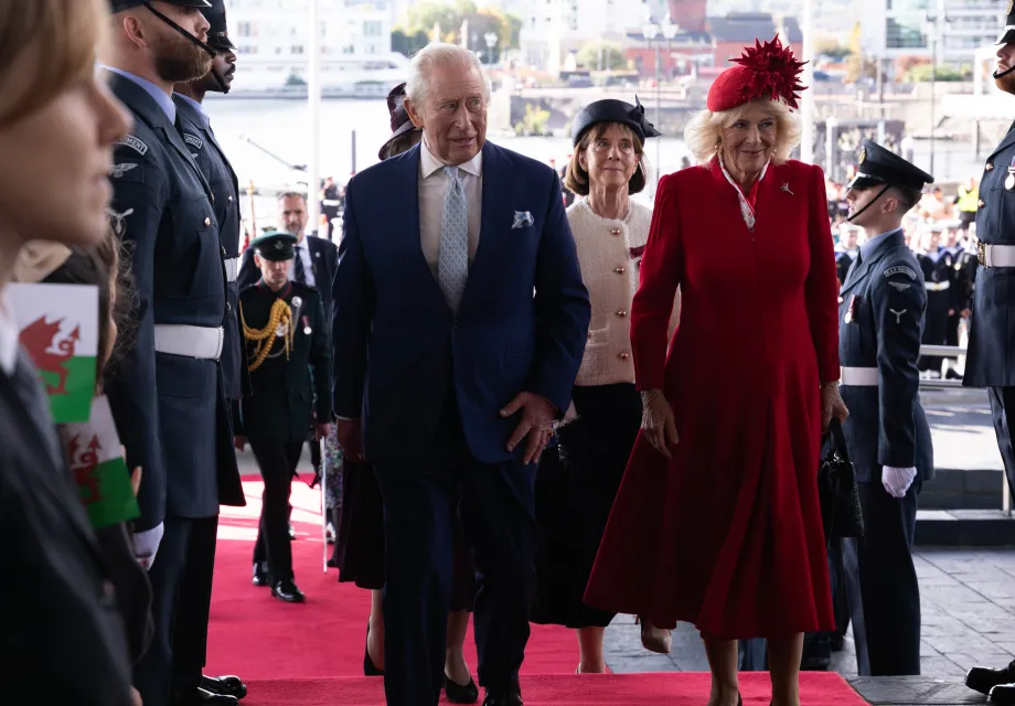 The King and Queen at the Senedd