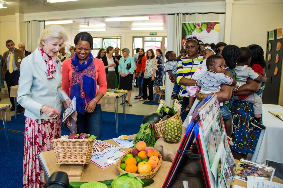 Princess Alexandra at the centre