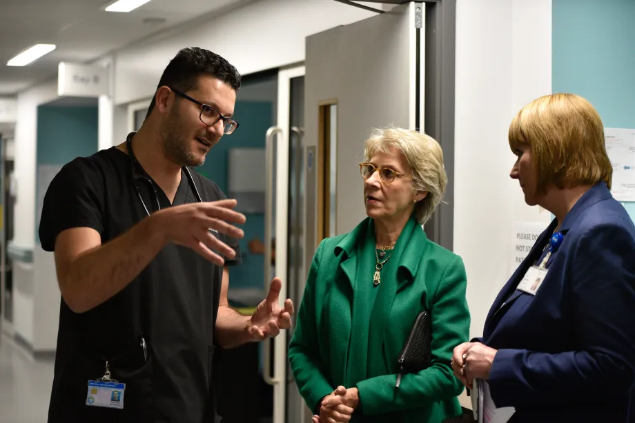 The Duchess of Gloucester visits Stepping Hill Hospital
