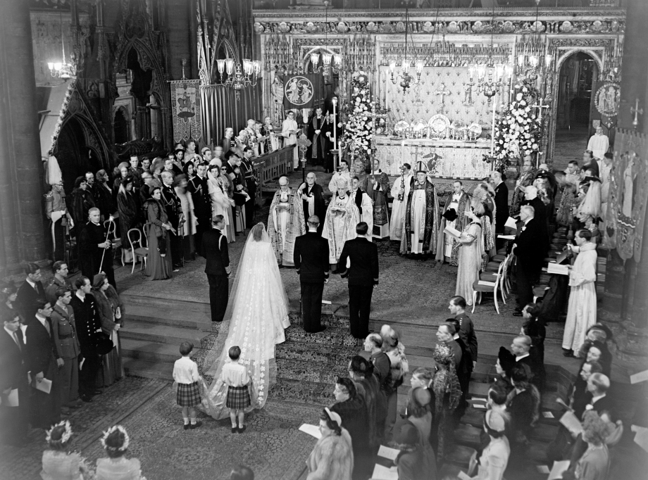 The wedding service of Princess Elizabeth and Prince Philip