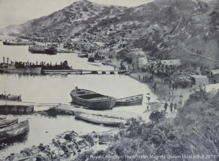 Royal Collection Trust: ANZAC beach 1915