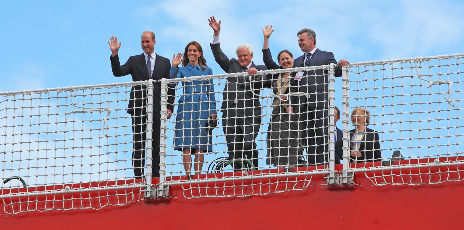 The Duke and Duchess of Cambridge attended the naming ceremony for a new polar ship which will help us understand more about the Earth as a sustainable planet 