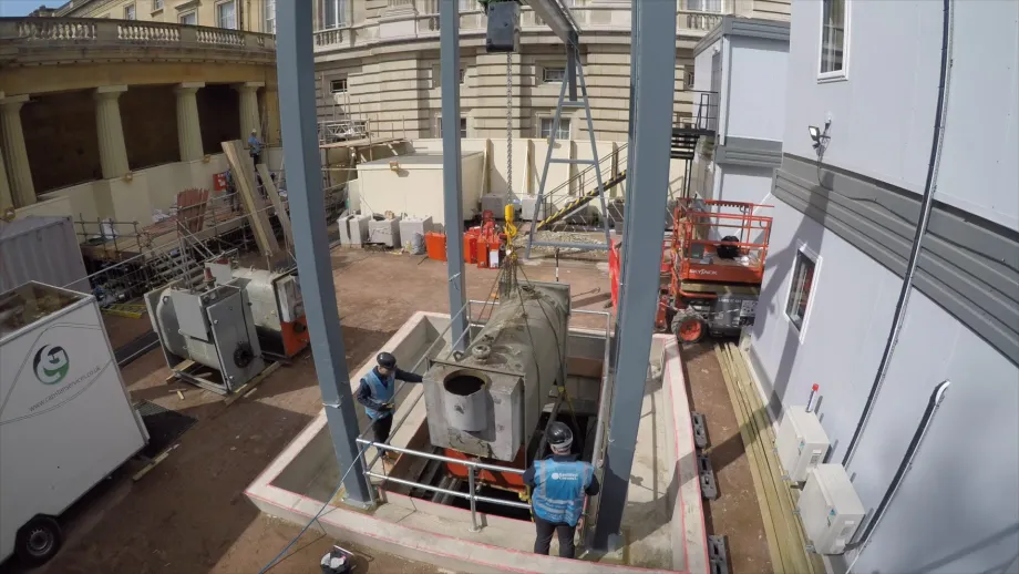 Replacing the boilers at Buckingham Palace 