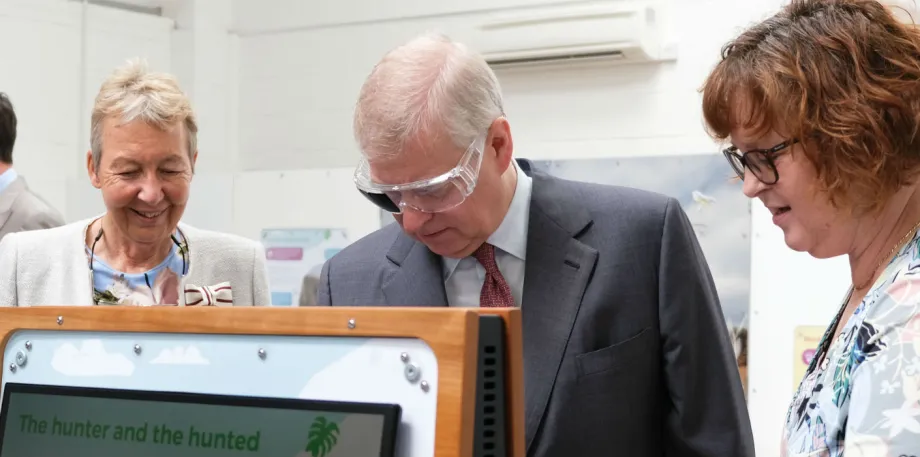The Duke of York at Cambridge Science Centre 