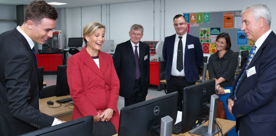 countess of Wessex at IOW engineering college