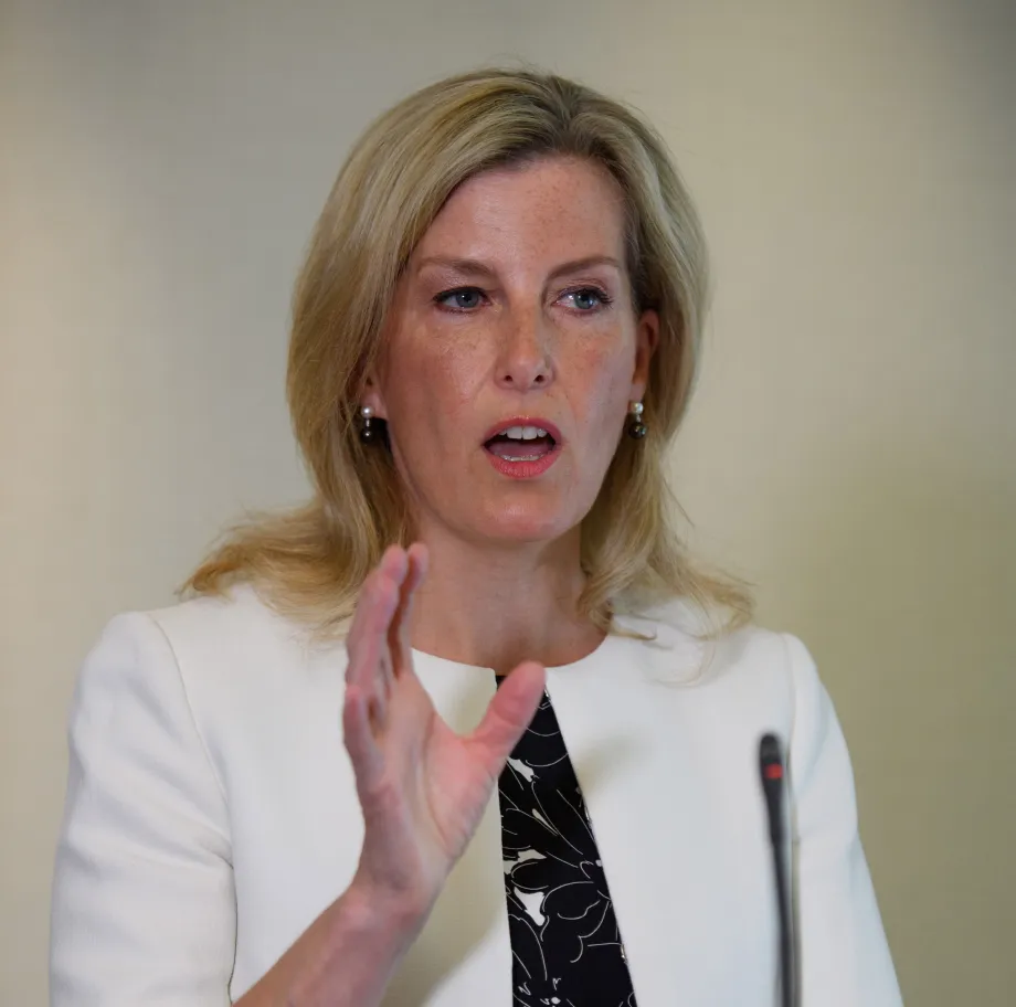 The Countess of Wessex opens the London Stock Exchange as part of the Women's Network Forum
