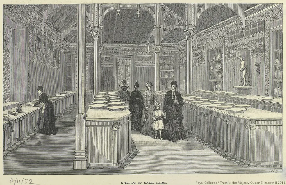 The interior of the Royal Dairy