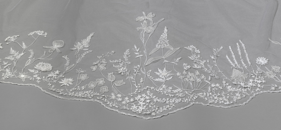 Detail of the Wedding Veil of The Duchess of Sussex