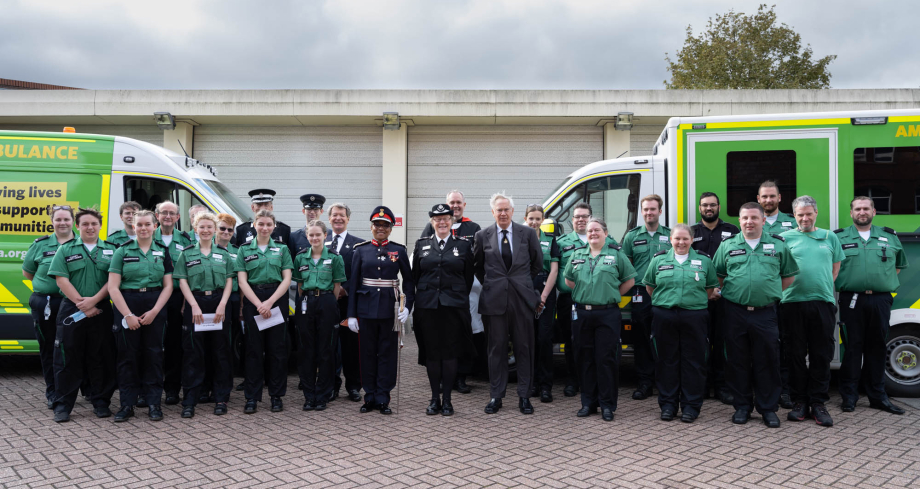 The Duke of Gloucester visits St John Ambulance in Bristol