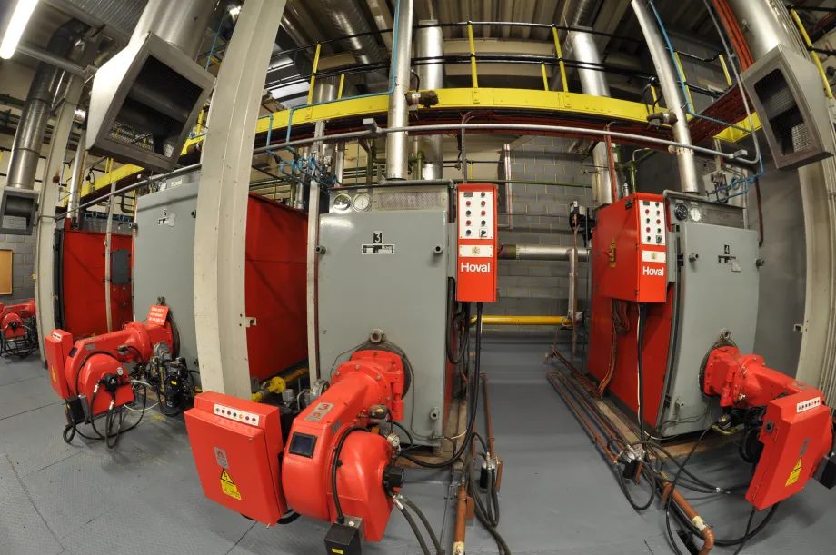 Boiler room at Buckingham Palace
