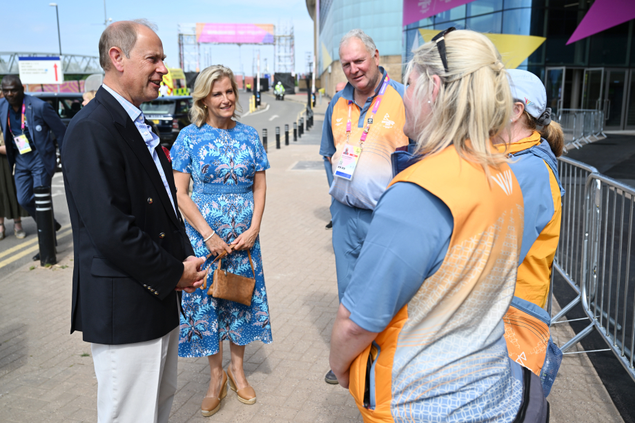 The Earl and Countess of Wessex at the Commonwealth Games