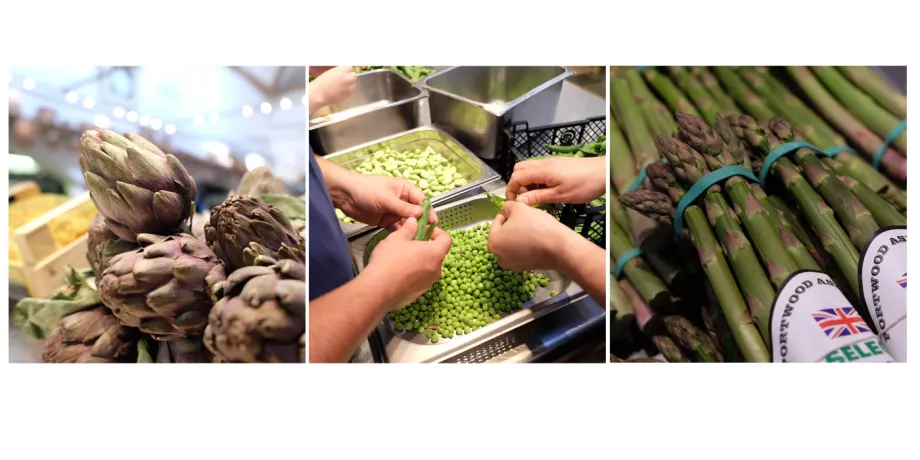 Fresh Ingredients used at dishes at Windsor Castle
